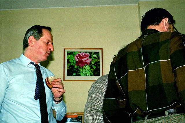 9 lat po wprowadzeniu stanu wojennego: zjazd Solidarności w Gdańsku: wśród delegatów ówczesny szef regionu jeleniogórskiego: Tadeusz Lewandowski.