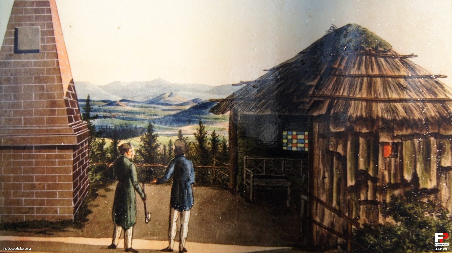 Omszała Altana w południowej części Wzgórza Kościuszki, rok 1840.