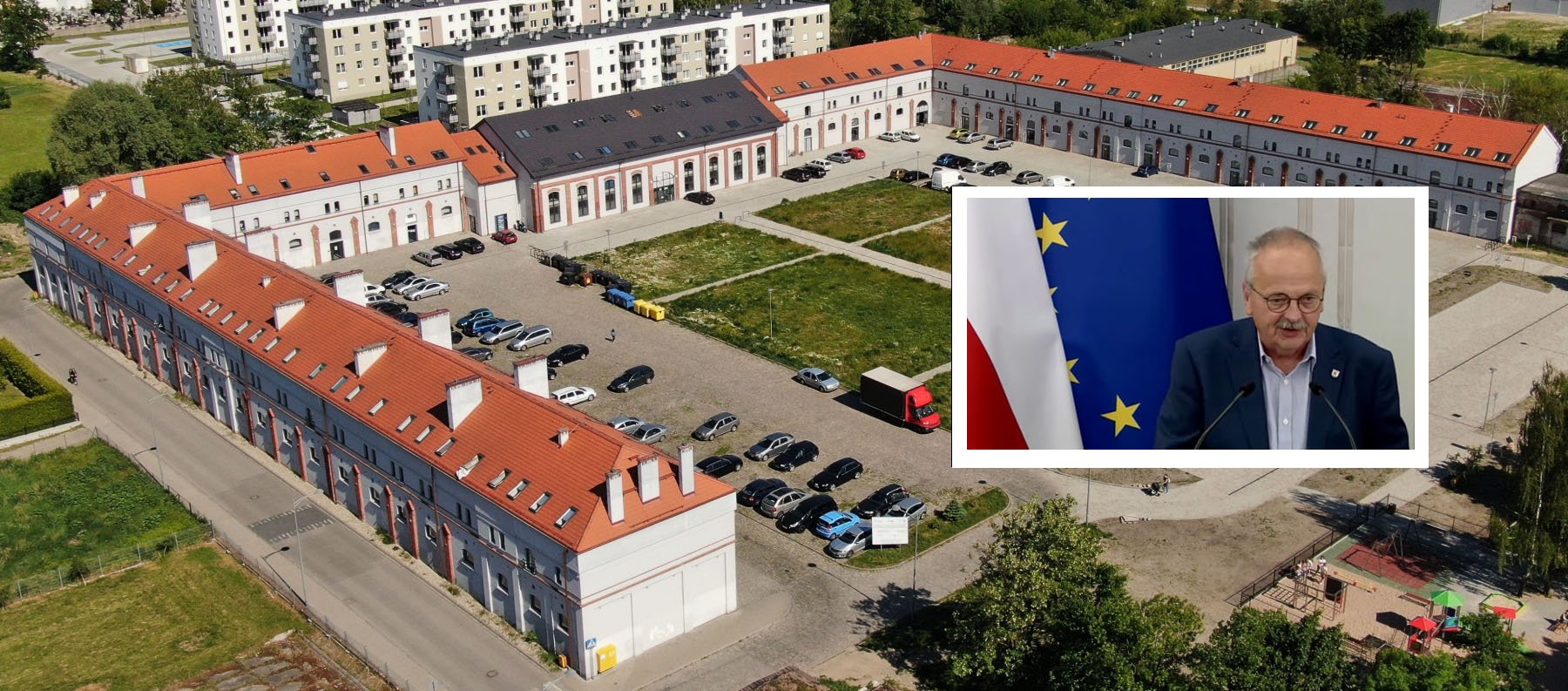 – W Oławie mieszkania zrobiono z zabytkowych koszarów pruskich – mówi senator Marcin Zawiła.