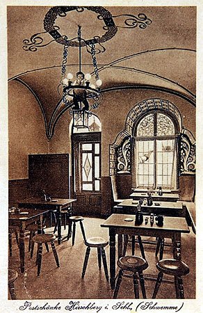 Wnętrze restauracji Pocztowej (dziś Bosman)
