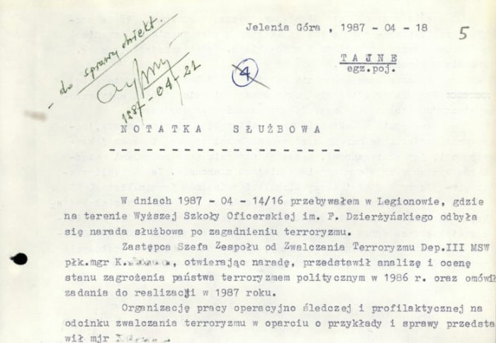 Terroryzm w regionie – tajna akcja "Anarchia"