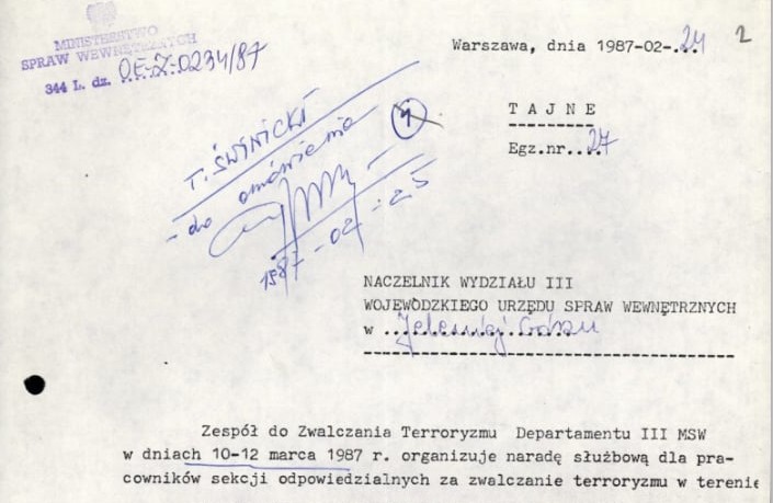 Terroryzm w regionie – tajna akcja "Anarchia"