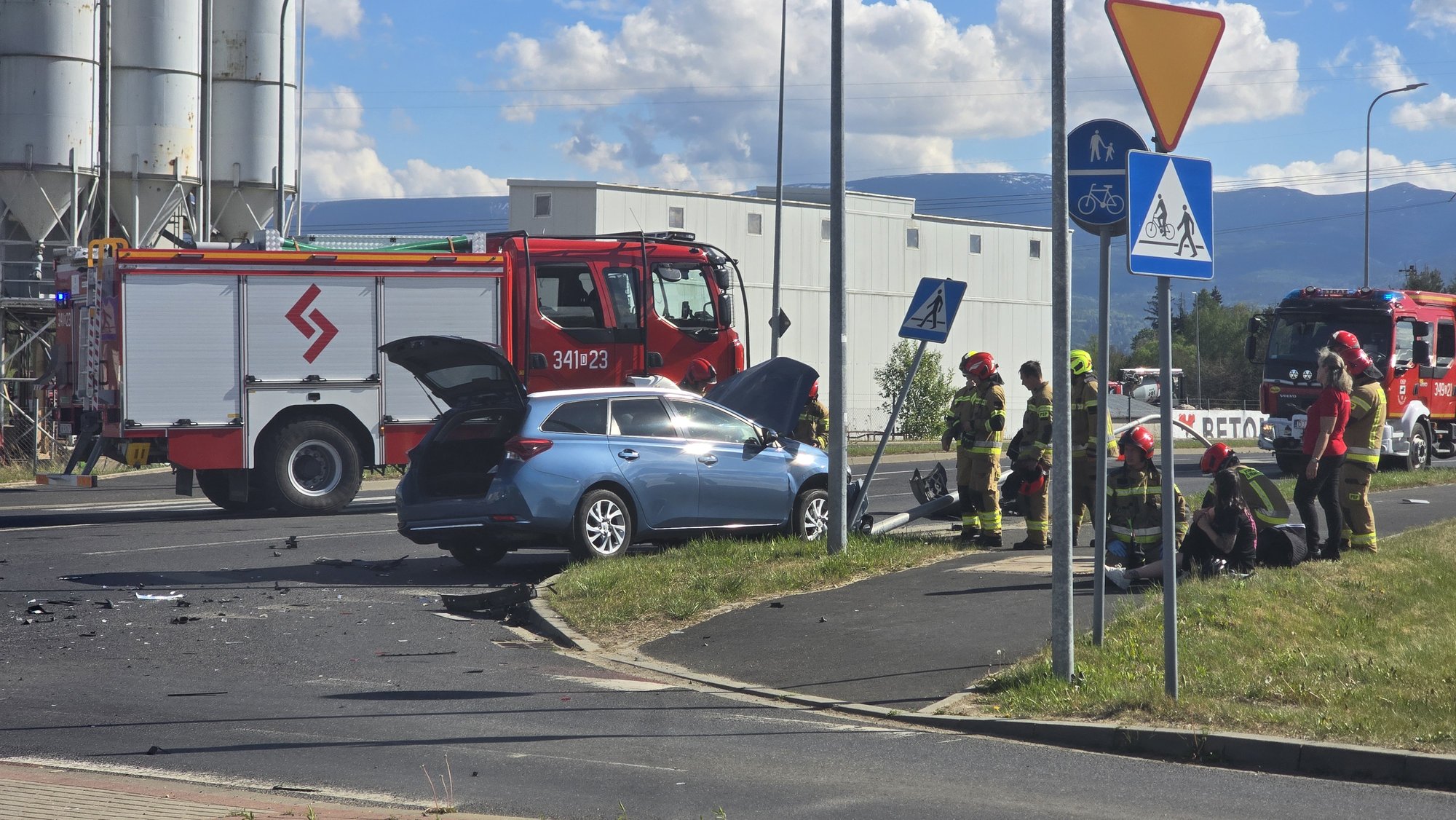 Duże zderzenie na Spółdzielczej