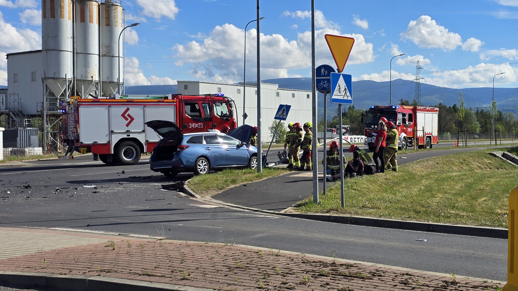 Duże zderzenie na Spółdzielczej
