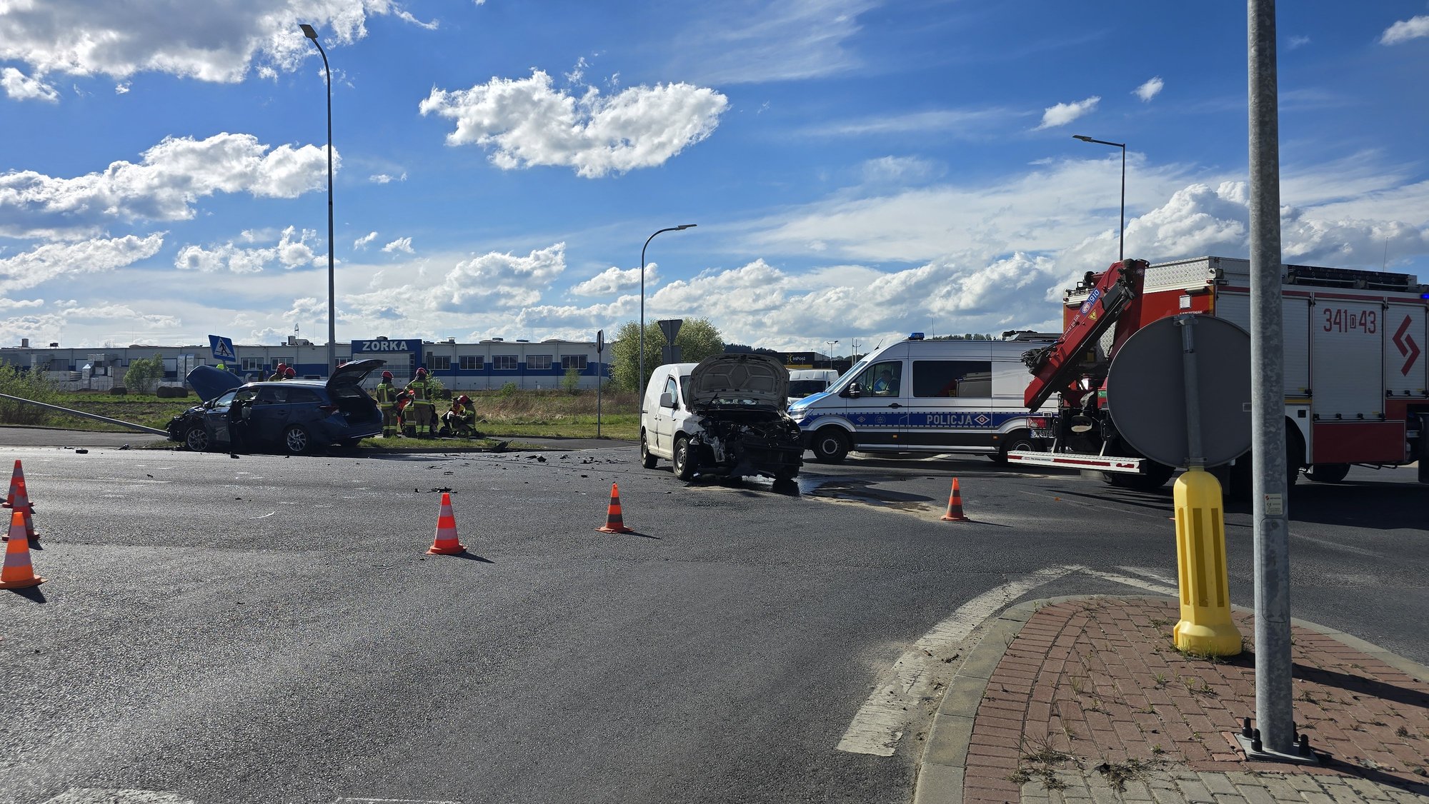 Duże zderzenie na Spółdzielczej