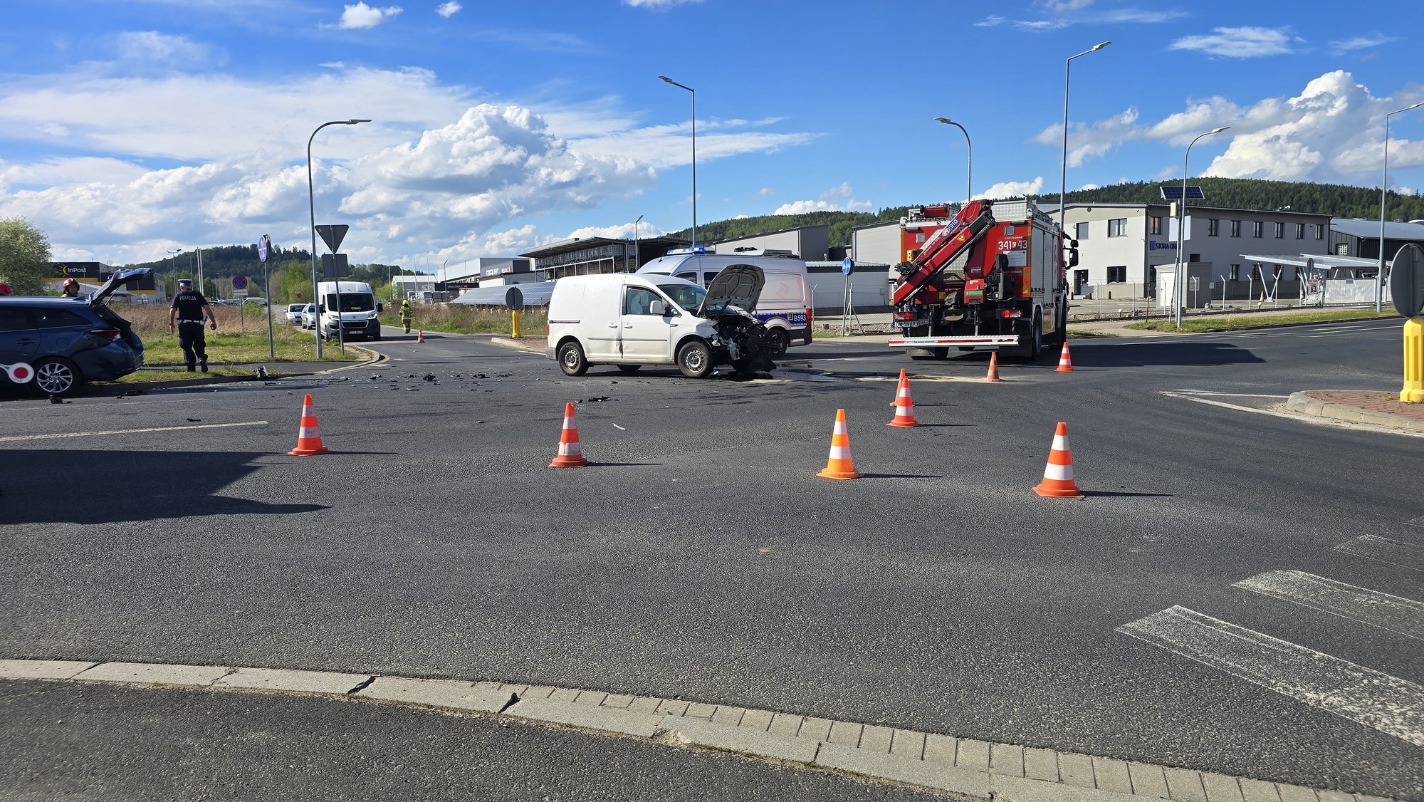 Duże zderzenie na Spółdzielczej