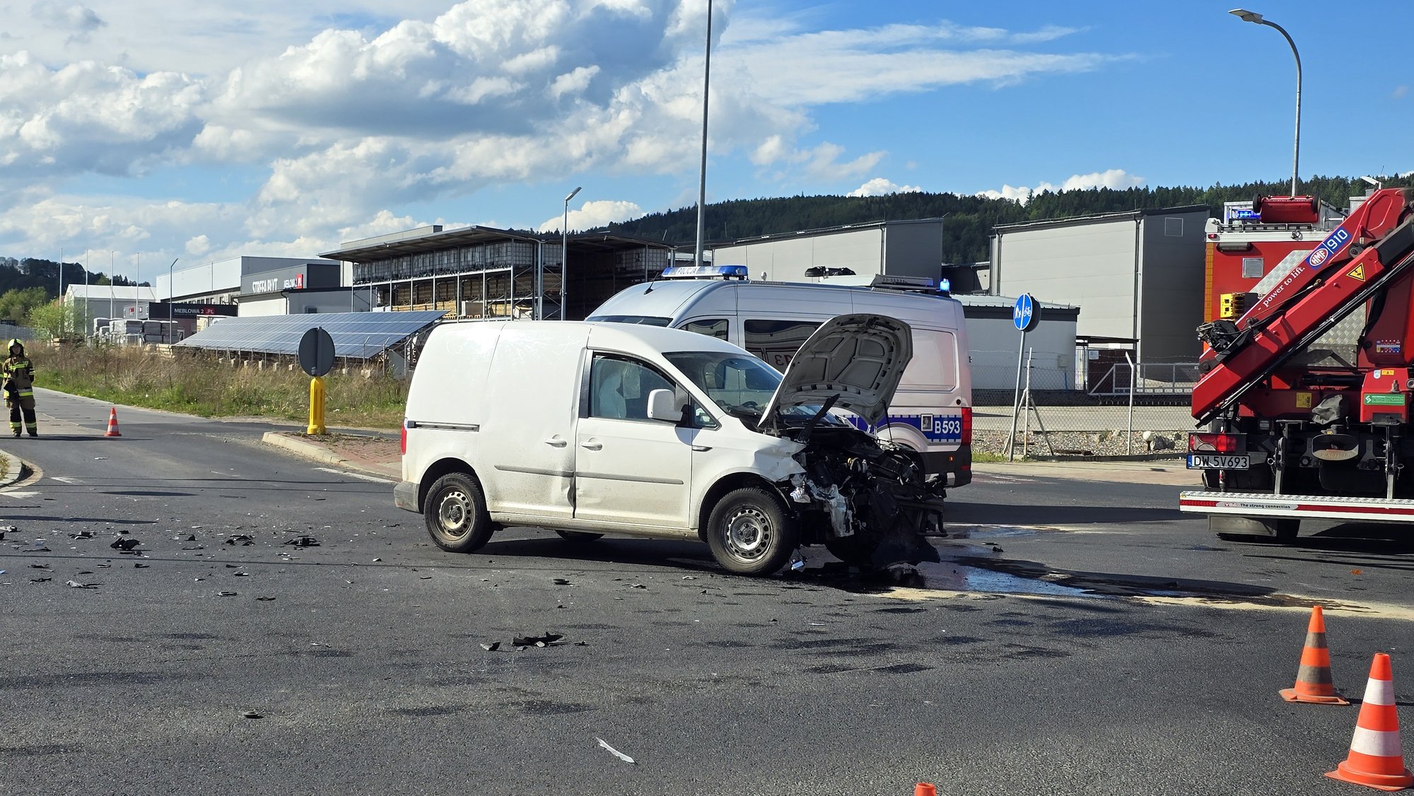 Duże zderzenie na Spółdzielczej