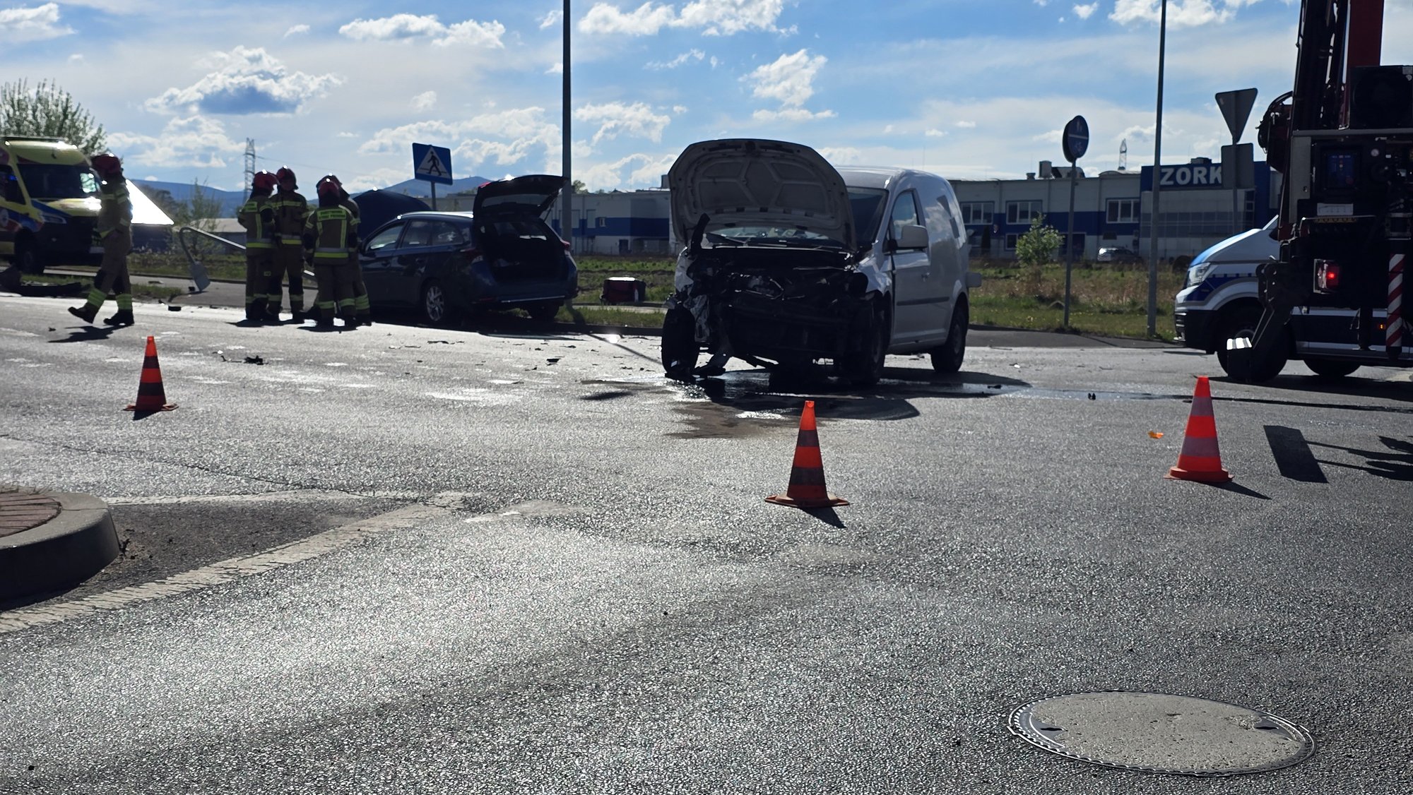 Duże zderzenie na Spółdzielczej