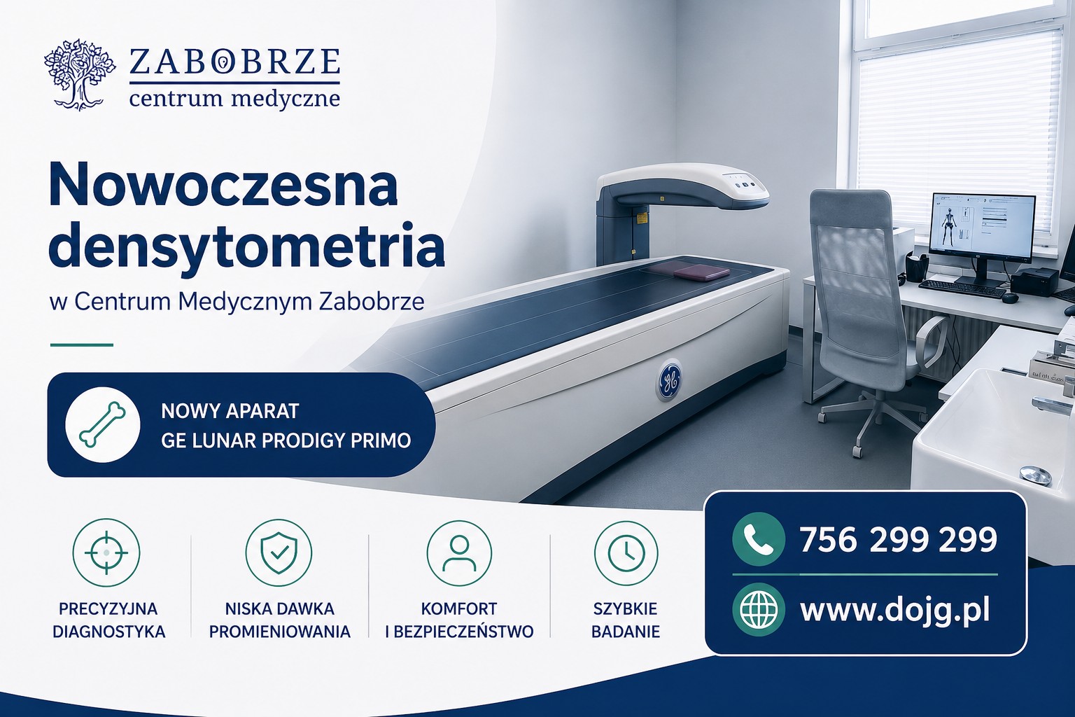 Nowoczesna densytometria w Centrum Medycznym Zabobrze – badaj kości