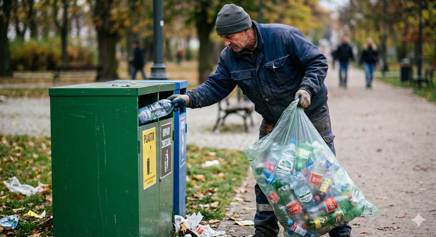 Pieniędzy w śmietnikach jest coraz mniej