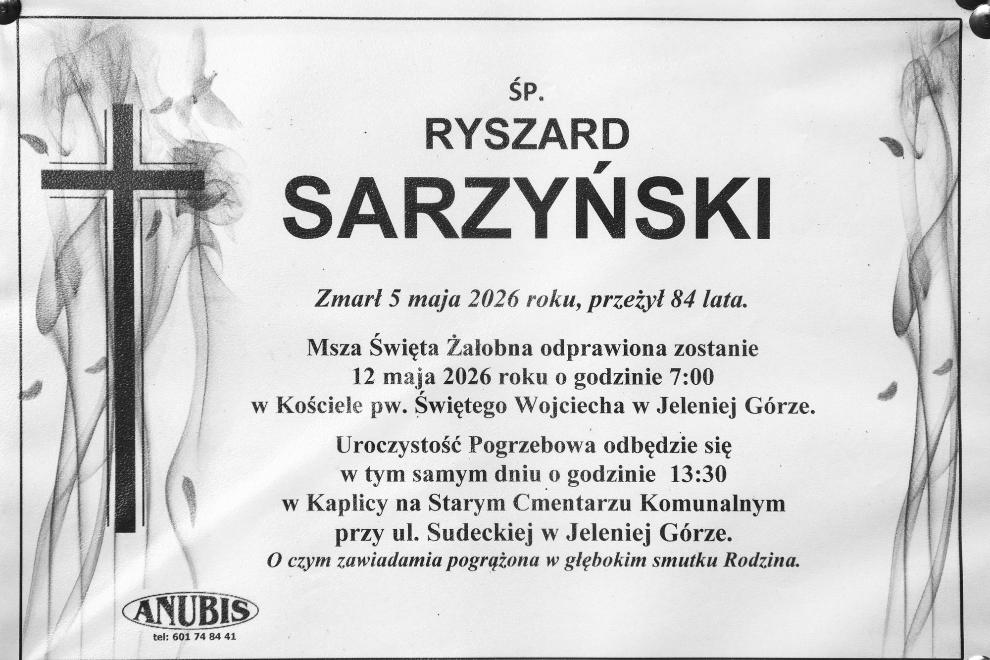 Zmarł Ryszard Sarzyński