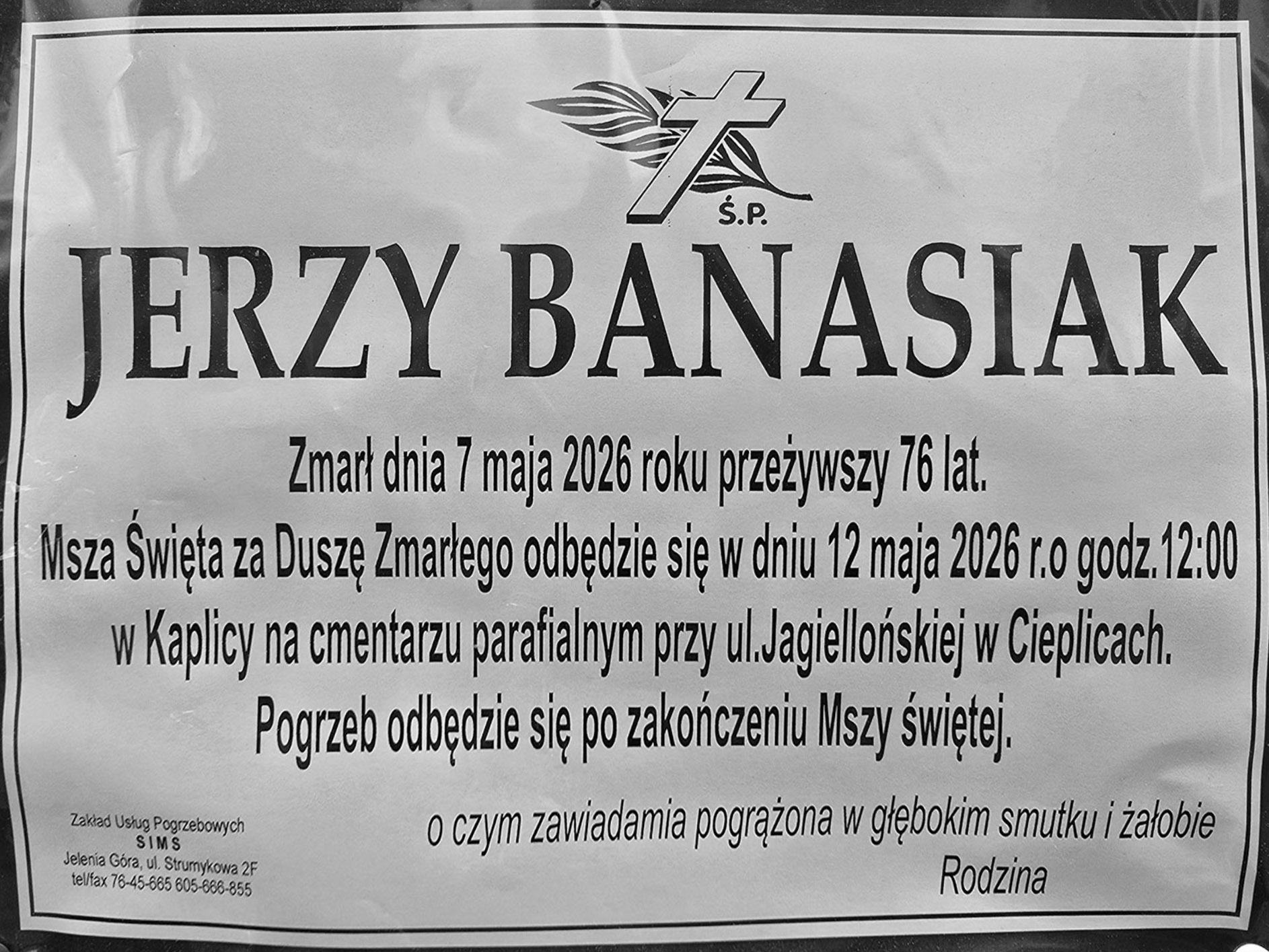 Zmarł Jerzy Banasiak