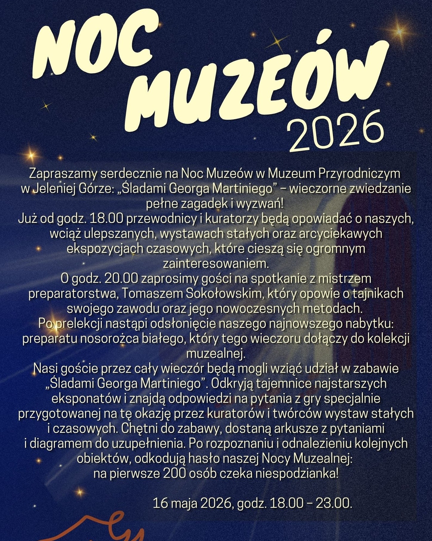 Noc Muzeów – Muzeum Przyrodnicze w Jeleniej Górze