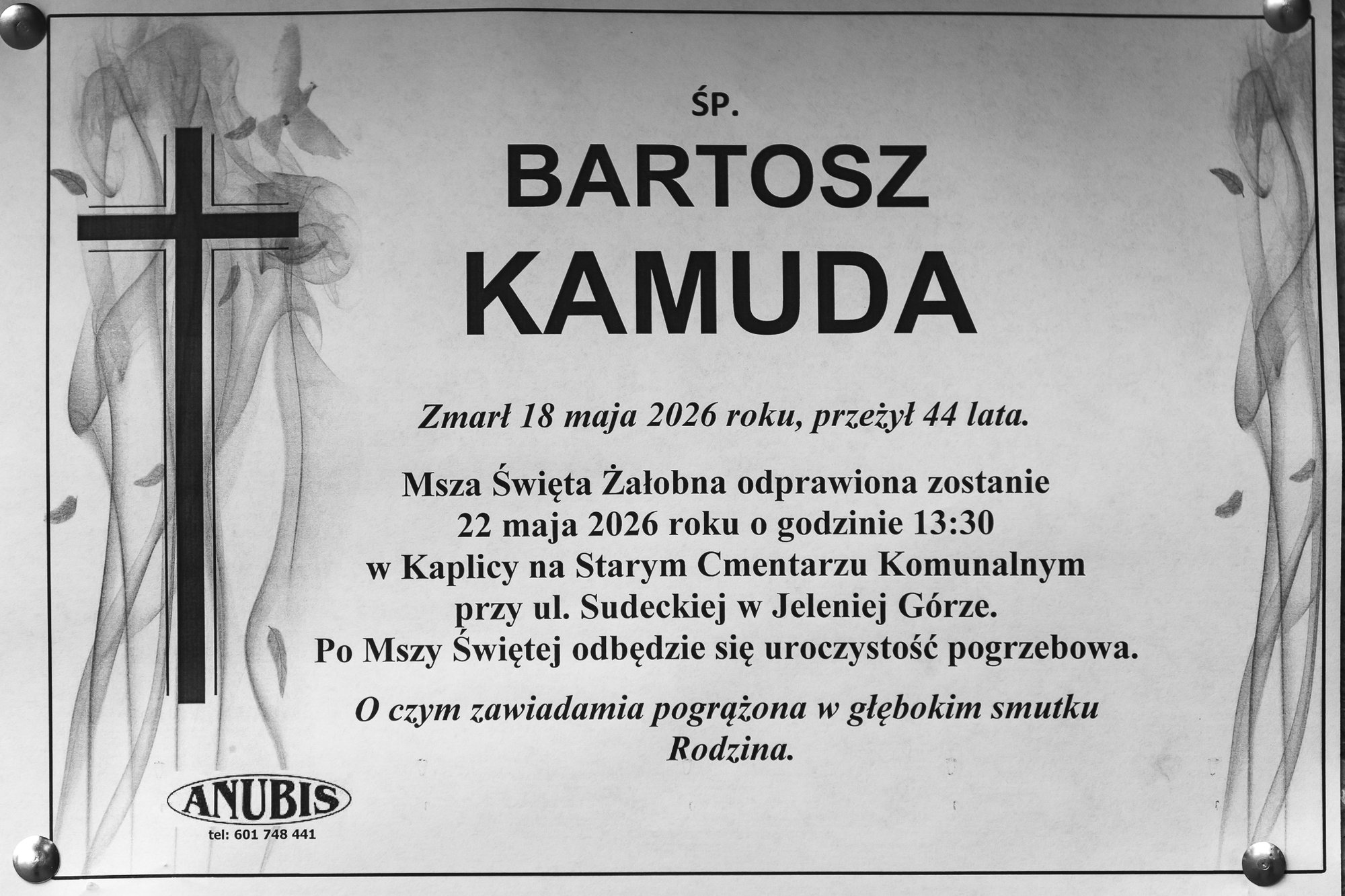 Zmarł Bartosz Kamuda