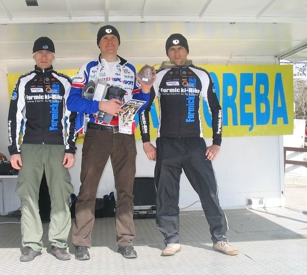 Zwycięzcy kategorii open od lewej Rafał Ignaczak, Dariusz Poroś, Piotr Formicki