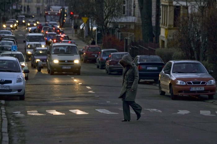 Zwiększony ruch niż zwykle zauważono nawet na górnym odcinku ulicy Matejki.