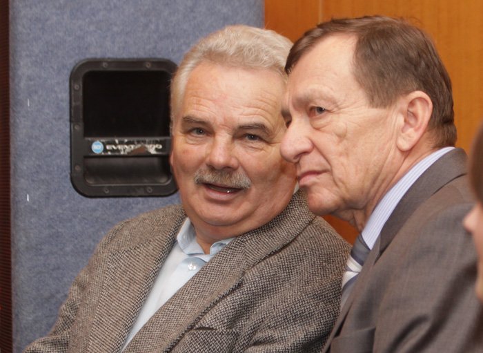 Roman Buczniewski (z prawej), prezes Jeleniogórskiego Towarzystwa Muzycznego.