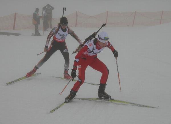Agnieszka Grzybek podczas zawodów Pucharu Świata w Hochwilzen (Austria)