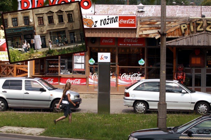 Dzisiejsze oblicze dawnych peweksów: przy Podwalu (duże zdjęcie) i ul. Jasnej. Oczywiście był jeszcze jeden peweks przy ul. Sudeckiej w wybudowanym w latach 80. biurowcu Jeleniogórskiej Spółdzielni Mieszkaniowej (dziś je