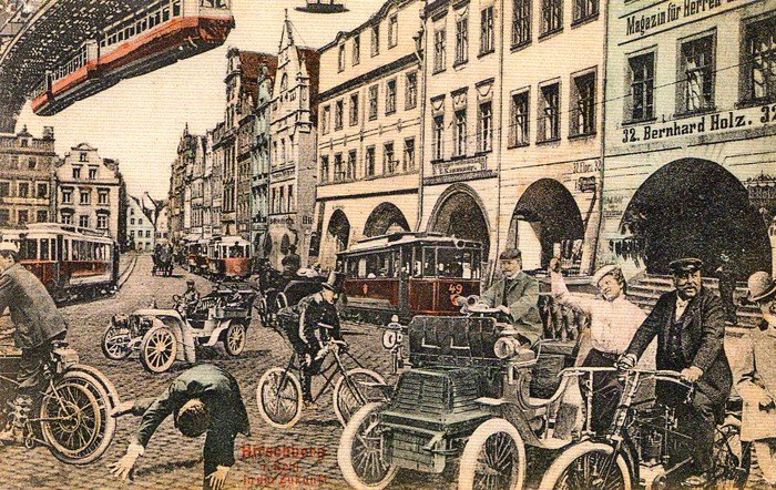 Tak w 1906 roku Niemcy wyobrażali sobie Jelenią Górę przyszłości...
