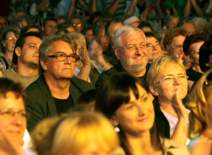 Janusz Zaorski z Bogdanem Kocą podczas inauguracji Września Jeleniogórskiego