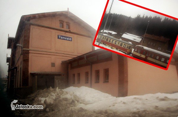 Stacja w Tanvaldzie. Według zapewnień dojedziemy tam w marcu 2010 roku pociągiem.