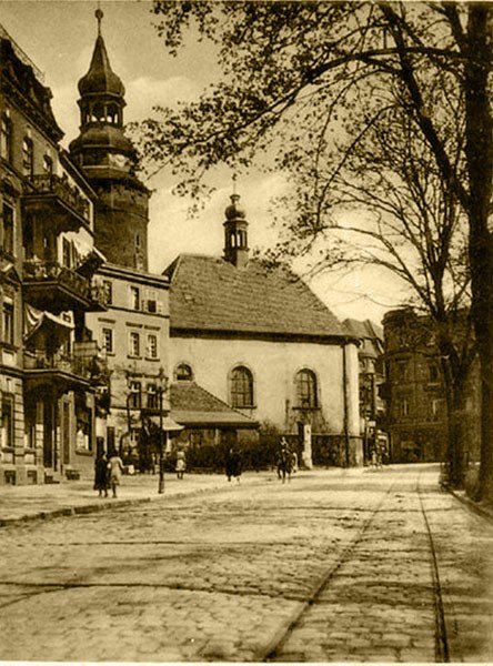 Kaplica św. Anny na archiwalnej fotografii.