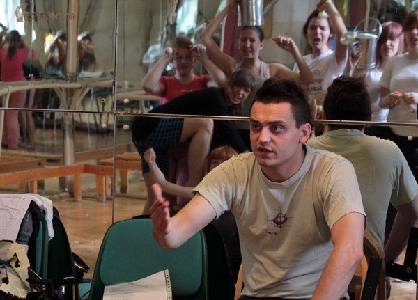 Łukasz Duda podczas LWT. Lipiec 2009.