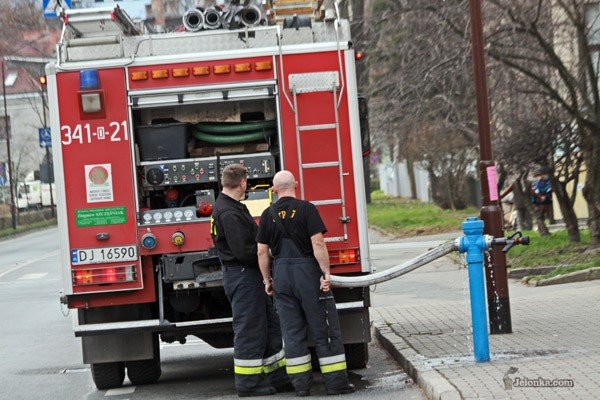Jeden ze strategicznych hydrantów przy al. Wojska Polskiego.