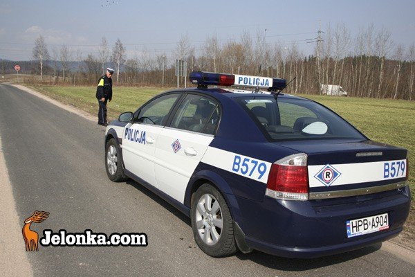 Asp. W. Maślak w miejscu dzisiejszego zdarzenia.