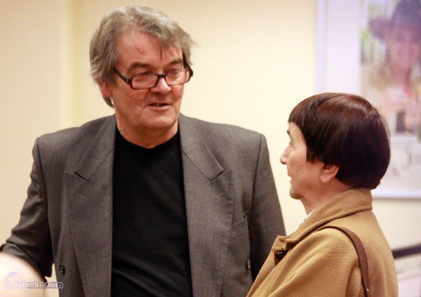 Bogdan Koca i Alina Obidniak: obecny szef Teatru im. Norwida i była długoletnia dyrektorka tej placówki. Kwiecień 2009.