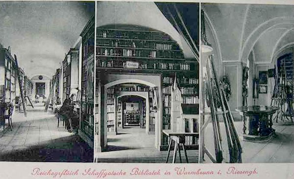 Zamkowa biblioteka.