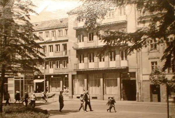Amatorskie zdjęcie z Cieplic z lat 60-tych.