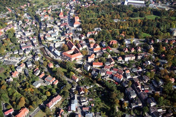 Cieplice z lotu ptaka.