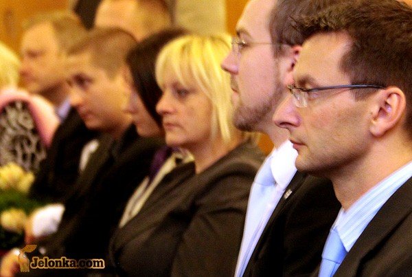 R. P. Szymański pierwszy z prawej podczas konwencji wyborczej Prawa i Sprawiedliwości