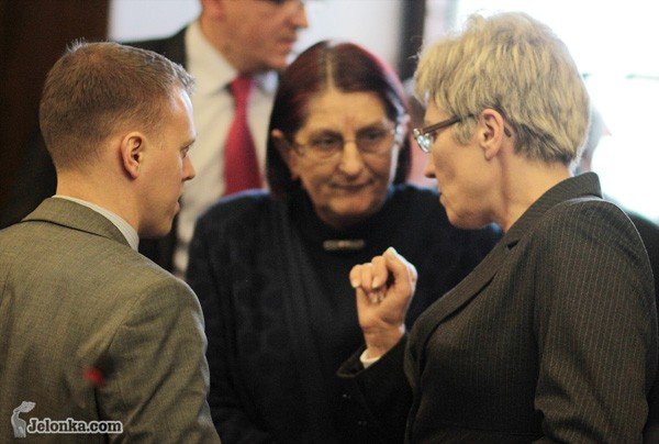Grażyna Pawlukiewicz–Rehlis, Maria Anna Ragiel z Piotrem Miedzińskim podczas ostatniej sesji.