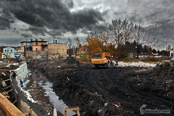 Prace rewitalizacyjne nad Młynówką. Jesień ubiegłego roku.