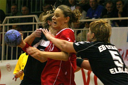 Anita Augustyniak w ataku pozycyjnym.