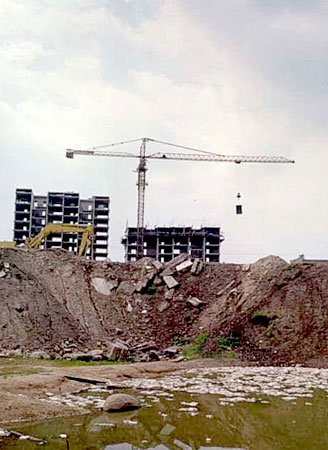 Archiwalne zdjęcia z budowy Zabobrza III - rok 1988.