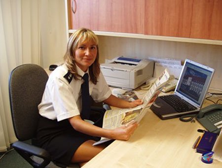 Nadkomisarz Edyta Bagrowska.