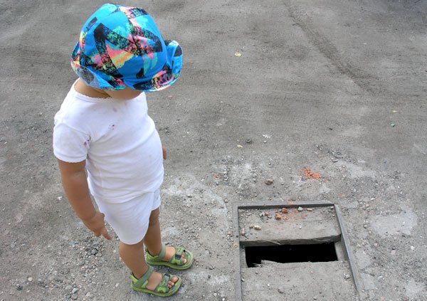 O wypadek w tym miejscu nie trudno: nie tylko w przypadku małych dzieci.