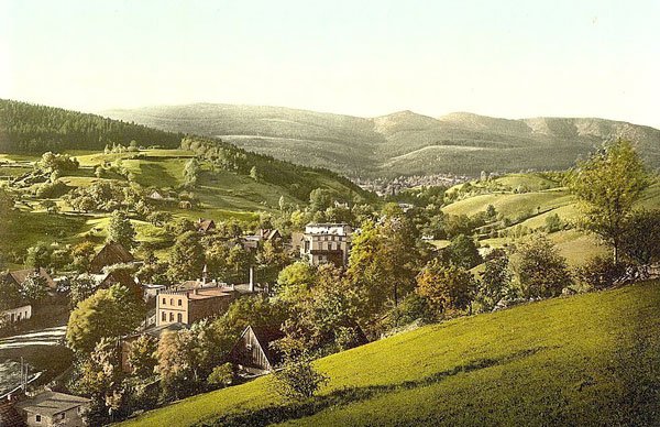 Panorama Agnetendorfu z końca XIX wieku.