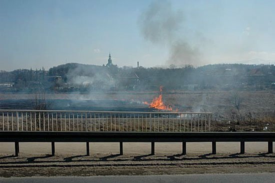 Płonące trawy przy obwodnicy to tylko zapowiedź innych takich pożarów.