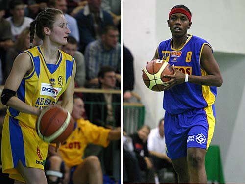 - Pozyskana przez zespół AZS KK przed tegorocznym sezonem - Magdalena Gawrońska (foto po lewej); Doneeka Hodges, mimo że grała w zespole Lotosu najwięcej, rzuciła tylko 4 pkt. (foto po prawej)