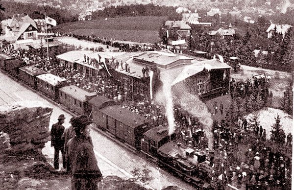 25 czerwca 1902: huczne otwarcie linii w Ober Schreiberhau.