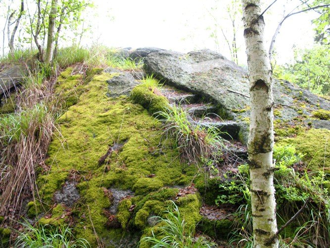 Schodki na skale