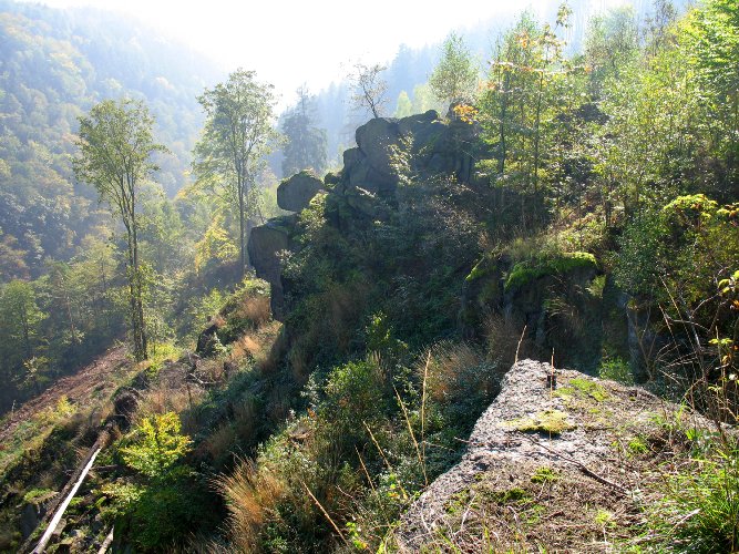 Widok z platformy Trafalgar na Borowy Jar