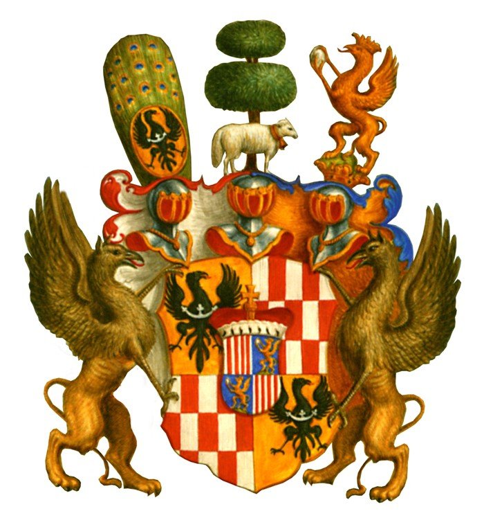 Herb Schaffgotschów po 1708 r.
