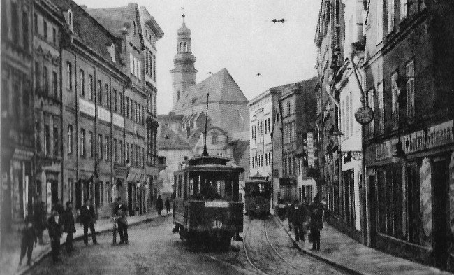 Tramwaj elektryczny na ul. 1 Maja