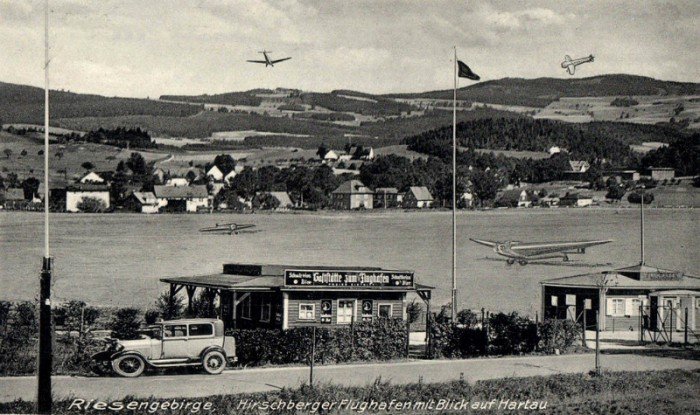 Port lotniczy Jelenia Góra ok. 1927 roku